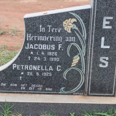 ELS Jacobus F. 1926-1990 &amp; Petronella C. 1925-