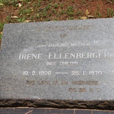 ELLENBERGER Irene nee CHILDS 1926-1970