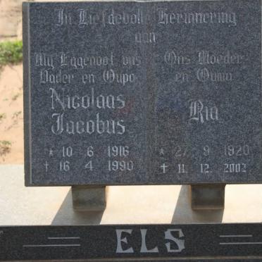 ELS Nicolaas Jacobus 1916-1990 &amp; Ria 1920-2002