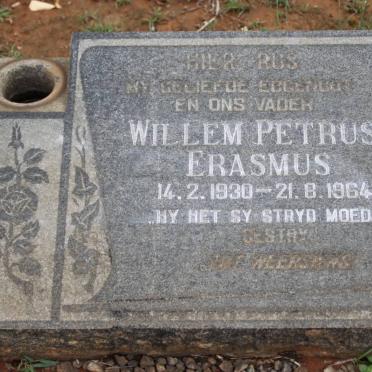 ERASMUS Willem Petrus 1930-1964