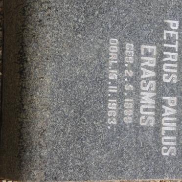 ERASMUS Petrus Paulus 1889-1963