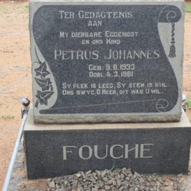 FOUCHE Petrus Johannes 1933-1961