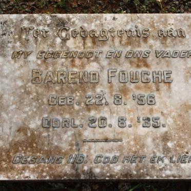 FOUCHE Barend 1856-1935