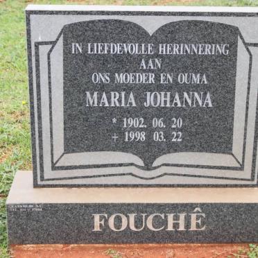 FOUCHE Maria Johanna 1902-1998