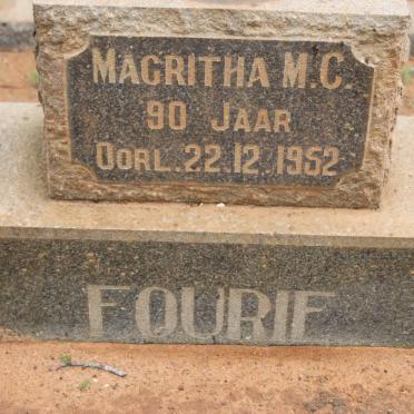 FOURIE Magritha M.C. -1952