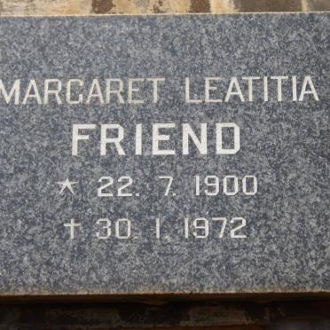 FRIEND Margaret Leatitia 1900-1972
