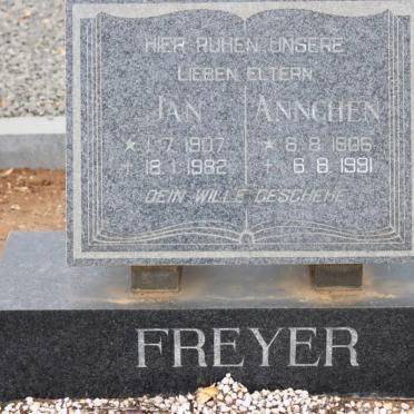 FREYER Jan 1907-1982 &amp; Annchen 1908-1991
