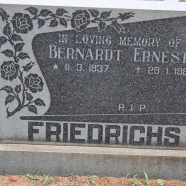 FREIDRICHS Bernardt Ernest 1937-1986