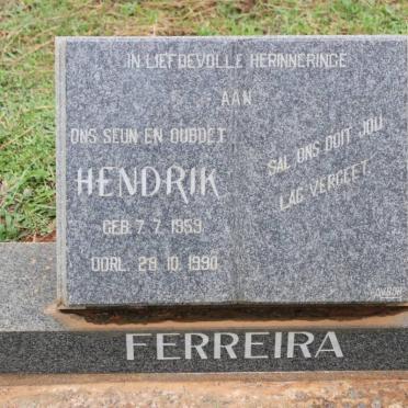 FERREIRA Hendrik 1959-1990
