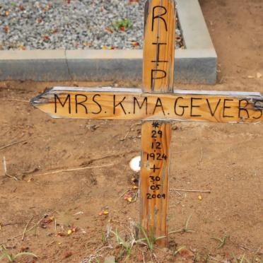 GEVERS K.M.A. 1924-2009