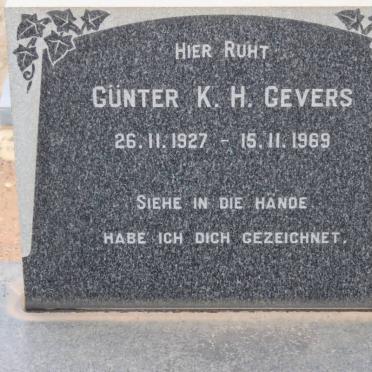 GEVERS Gunter K.H. 1927-1969