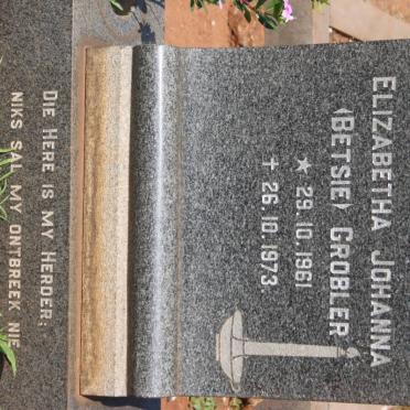 GROBLER Elizabeth Johanna 1961-1973