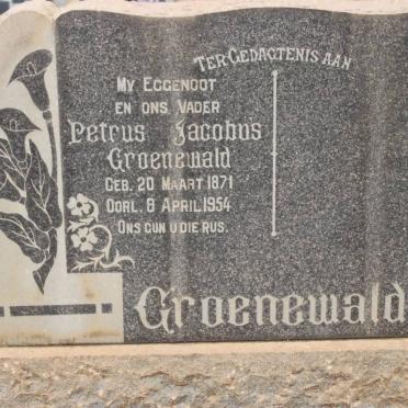 GROENEWALD Petrus Jacobus 1871-1954