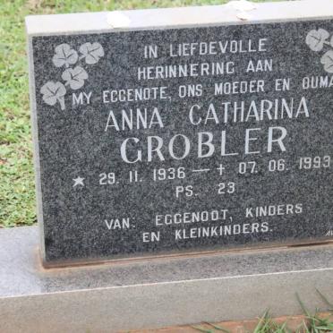 GROBLER Anna Catharina 1936-1993