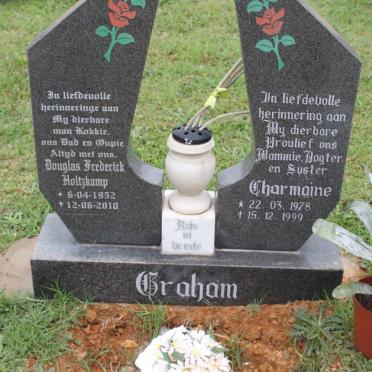 GRAHAM Douglas Frederick Holtzkamp 1952-2010 :: GRAHAM Charmaine 1978-1999