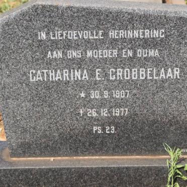GROBBELAAR Catharina E. 1907-1977