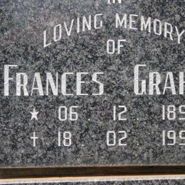 GRAHAM Frances 1897-1992