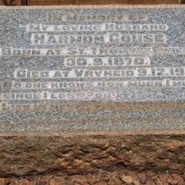GOUSE Harmon 1870-1944