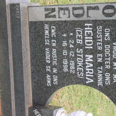 GOLDEN Heidi Maria nee STOKES 1962-1996