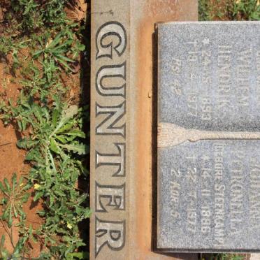GUNTER Willem Hendrik 1893-1977 &amp; Johanna Petronella STEENKAMP 1886-1977