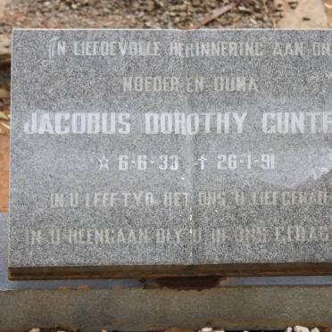 GUNTER Jacobus Dorothy 1933-1991