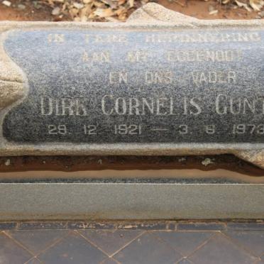 GUNTER Dirk Cornelis 1921-1973