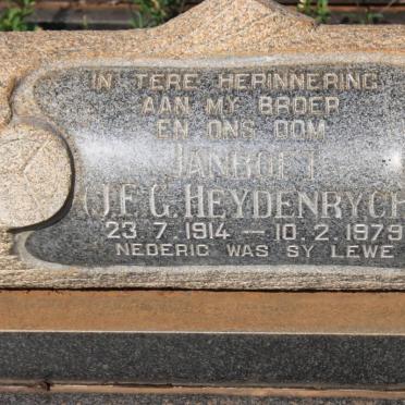 HEYDENRYCH J.E.G. 1914-1979