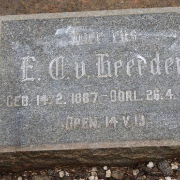 HEERDEN E.C., v. 1887-1967