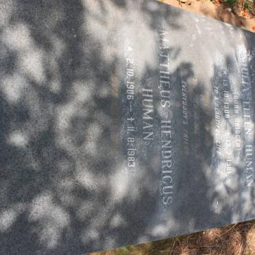 HUMAN Mattheus Hendricus 1906-1983 &amp; Julia Ellen BRIDGER 1906-1981