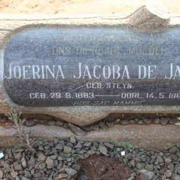 JAGER Joerina Jacoba, de nee STEYN 1883-1965