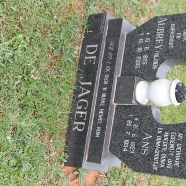 JAGER Aubrey, de 1925-2005 &amp; Ans 1923-1994