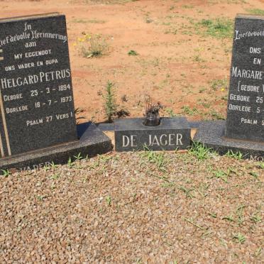JAGER Helgard Petrus, de 1894-1973 &amp; Margaretha Maria VILJOEN 1893-1985