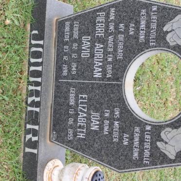 JOUBERT Pierre Adriaan David 1949-1998 &amp; Joan Elizabeth 1955-