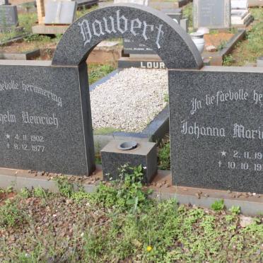 JOUBERT Wilhelm Heinrich 1902-1977 &amp; Johanna Maria Aletta 1901-1979