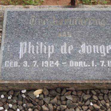 JONGE Philip, de 1924-1960