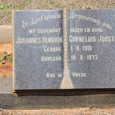 JOOSTE Johannes Hendrik Cornelius 1901-1973