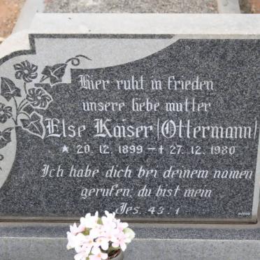 KAISER Else nee OTTERMANN 1899-1980