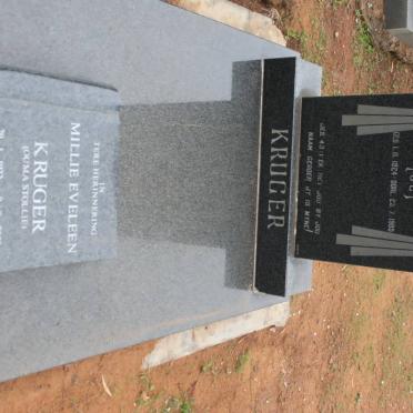 KRUGER Jacob Casper 1924-1985 &amp; Millie Eveleen 1932-2003