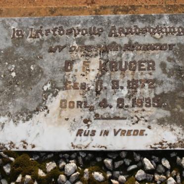 KRUGER D.F. 1872-1935