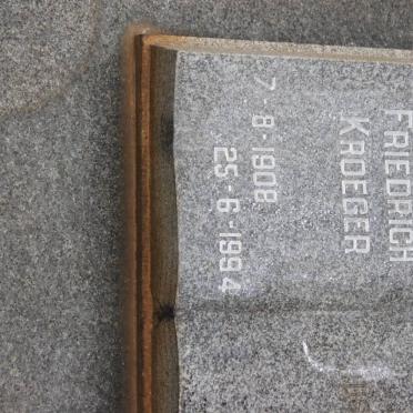 KROEGER Oskar Hermann Friedrich 1908-1994