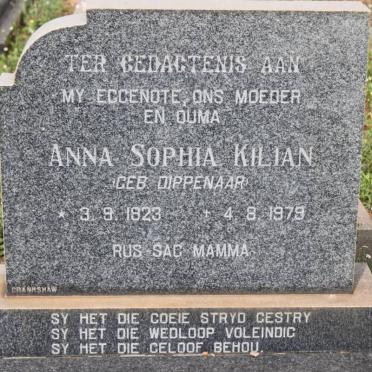 KILIAN Anna Sophia nee DIPPENAAR 1923-1979