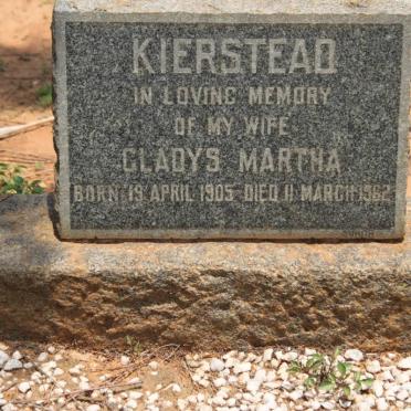 KIERSTEAD Gladys Martha 1905-1962