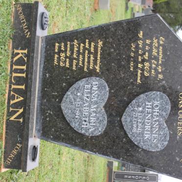 KILIAN Johannes Hendrik 1941-1998 &amp; Dina Maria Elizabeth 1944-