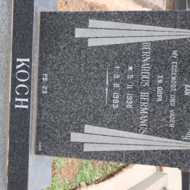 KOCH Bernardus Hermanus 1936-1983