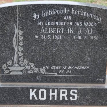 KOHRS K.J.A. 1921-1980