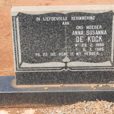 KOCK Anna Susanna, de 1896-1985