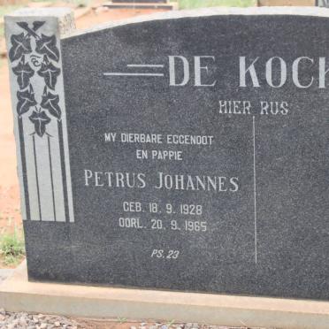 KOCK Petrus Johannes, de 1928-1965