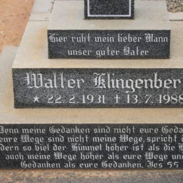 KLINGENBERG Walter 1931-1988