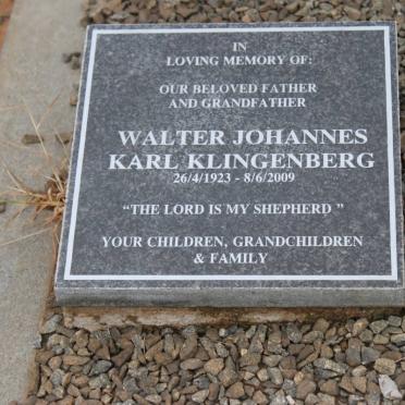 KLINGENBERG Walter Johannes Karl 1923-2009 &amp; Isolde Mathilda Marie DUVEL 1925-2000