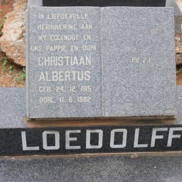 LOEDOLFF Christiaan Albertus 1915-1982